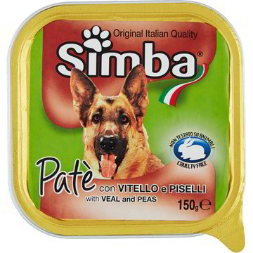 Simba Patè Dog 150g  VITELLO E PISELLI