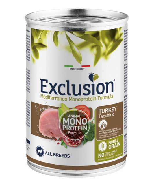 Exclusion Mediterraneo 400g. Tacchino