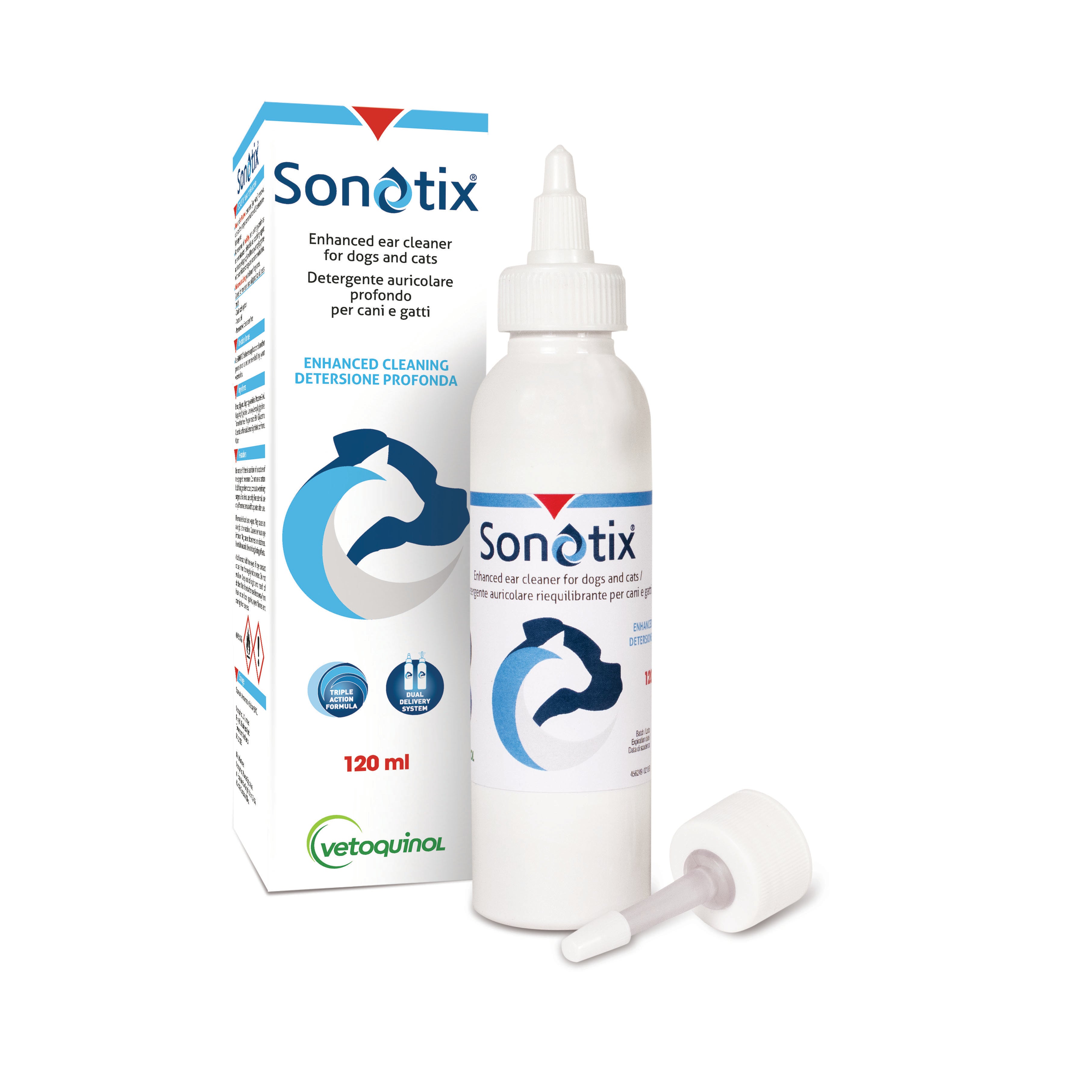 Sonotix detergente auricolare profondo per cani e gatti